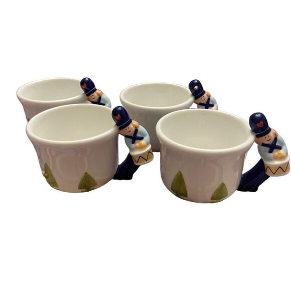 Department 56 Humpty Dumpty Storybook Village Mini Teacup Set of 4 - Picture 1 of 6